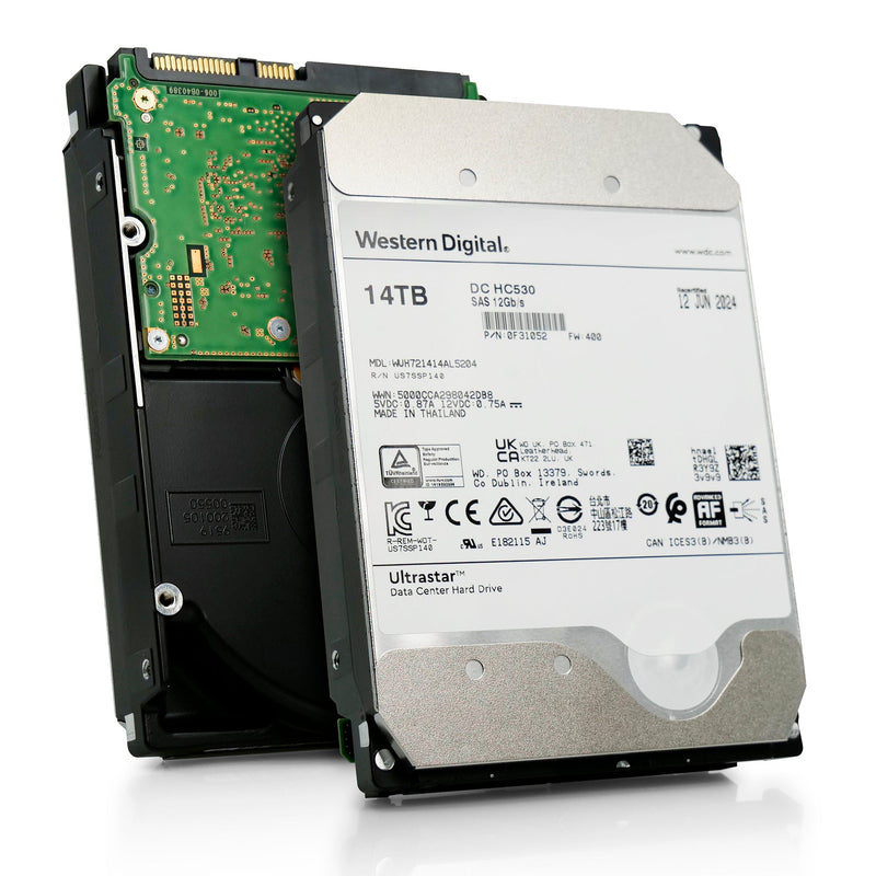 Western Digital Ultrastar DC HC530 WUH721414AL5204 0F31052 14TB 7.2K RPM SAS 12Gb/s 4Kn 3.5in Refurbished HDD