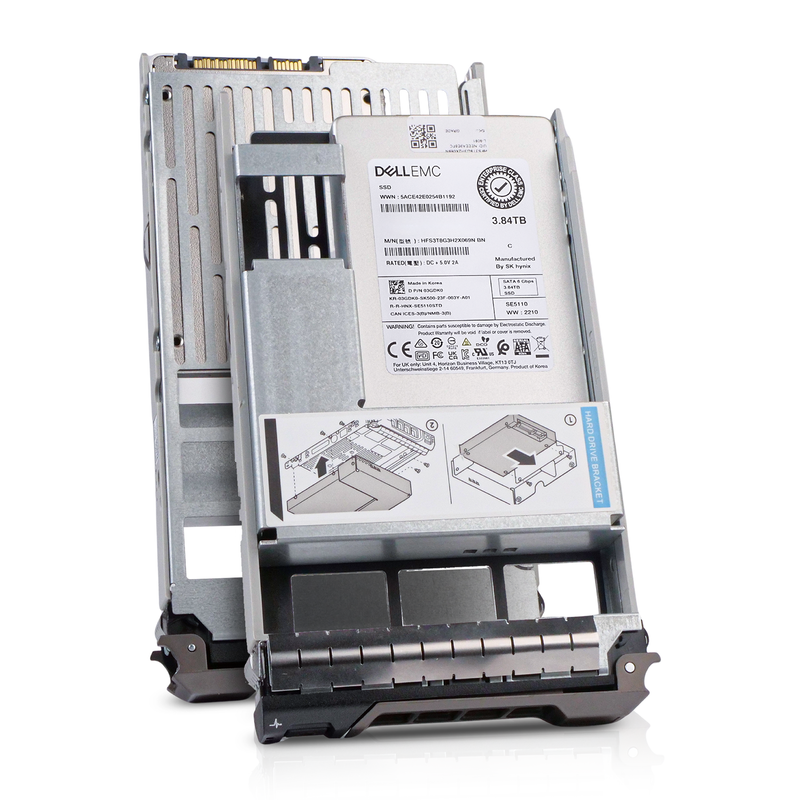 Dell G13 03GDK0 3.84TB 1 DWPD SATA 6Gb/s 3D TLC Hybrid 3.5in Read Intensive Refurbished SSD