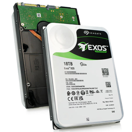 Seagate Exos X20 ST18000NM000D 18TB 7.2K RPM SAS 12Gb/s 3.5in Refurbished HDD