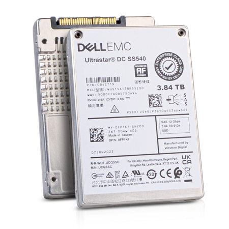 Dell/Western Digital Ultrastar DC SS540 WUSTVA138BSS200 0B42719 3.84TB 1 DWPD SAS 12Gb/s 3D TLC 2.5in Refurbished SSD