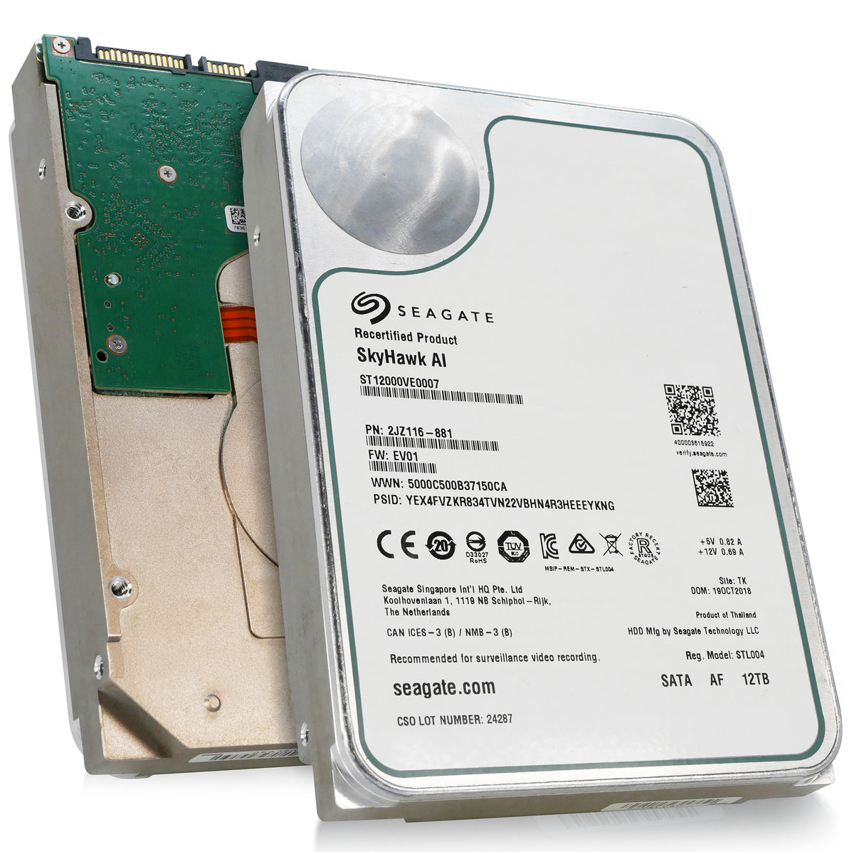 Seagate SkyHawk AI ST12000VE0007 12TB SATA 3.5
