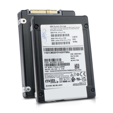 IBM/Samsung PM1733 MZWLJ7T6HALA 7.68TB NVMe PCIe Gen 4.0 U.2 2.5" SSD, Combine View