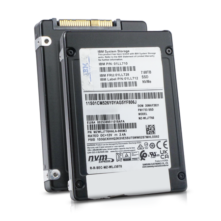 IBM/Samsung PM1733 MZWLJ7T6HALA 7.68TB NVMe PCIe Gen 4.0 U.2 2.5" SSD, Combine View
