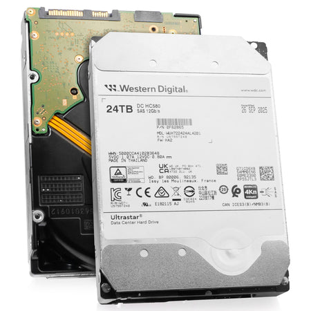 Western Digital Ultrastar DC HC580 WUH722424AL4201 0F62865 24TB 7.2K RPM SAS 12Gb/s 4Kn 512MB 3.5in Recertified HDD