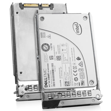Dell G14 055J8H 1.92TB 3 DWPD SATA 6Gb/s 3D TLC 2.5in Refurbished SSD, combine angled view