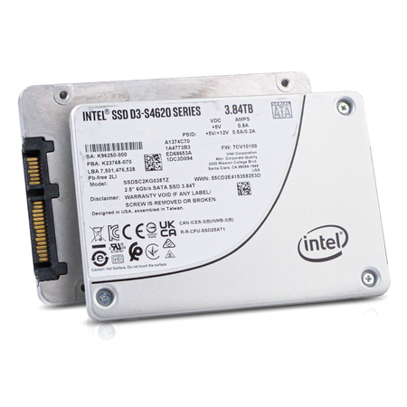 Intel D3-S4620 SSDSC2KG038TZ 3.84TB 3 DWPD SATA 6Gb/s 3D TLC 2.5in Refurbished SSD