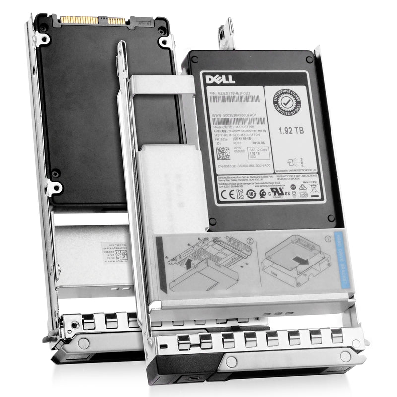 HP G14 0086DD 1.92TB 1 DWPD SAS 12Gb/s 3D TLC V-NAND Hybrid 3.5in Refurbished SSD, combine view