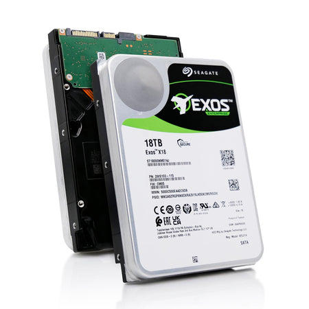 Seagate Exos X18 ST18000NM014J 18TB 7.2K RPM SATA 6Gb/s SED 3.5in Hard Drive