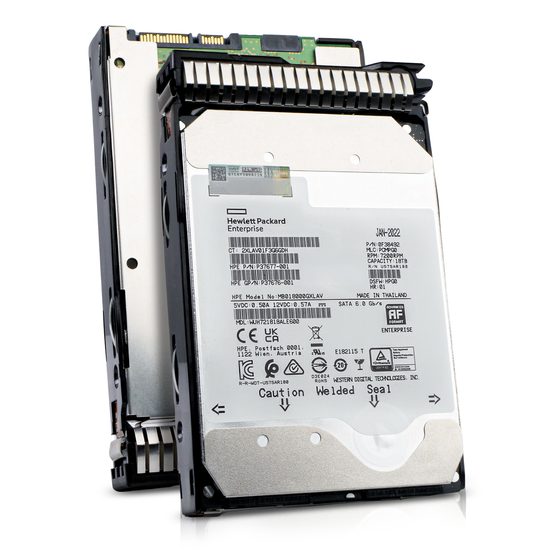 HP MB018000GXLAV P37677-001 18TB 7.2K SATA 6Gb/s 3.5" HDD, Combine View