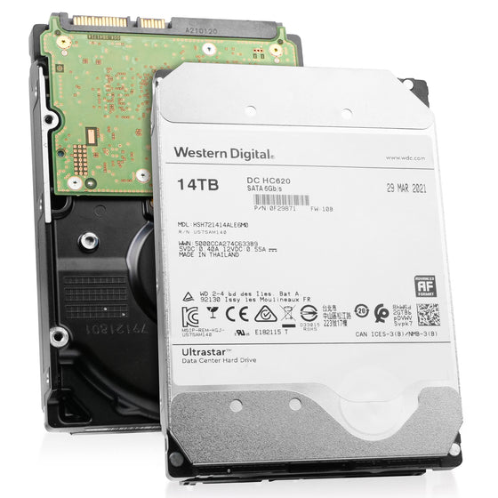 Western Digital Ultrastar DC HC620 HSH721414ALE6M0 0F29871 Host-Managed SMR 14TB 7.2K RPM SATA 6Gb/s 512e 3.5in HDD