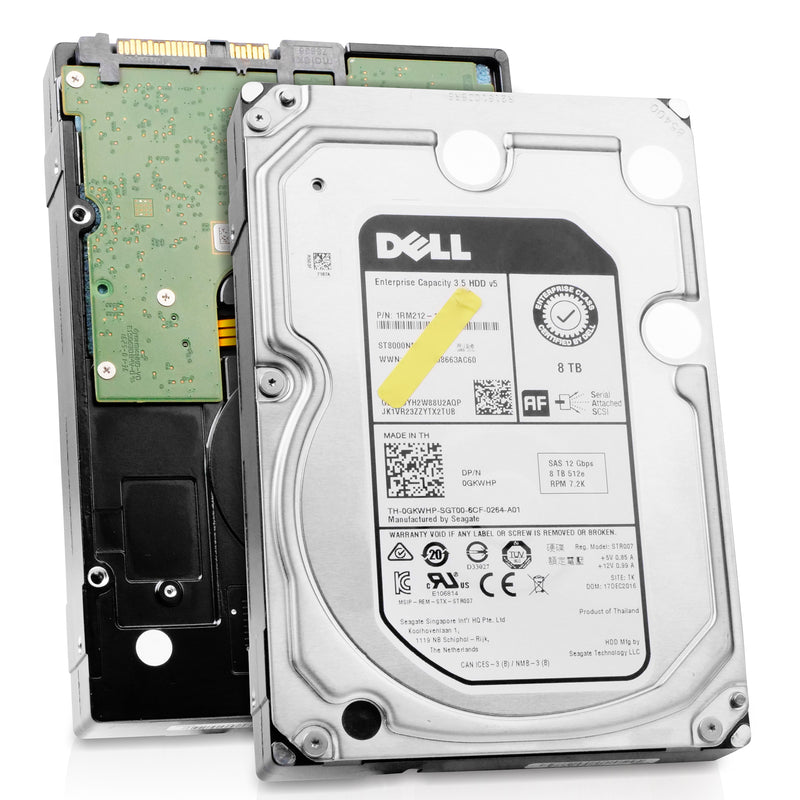 Dell/Seagate V5 ST8000NM0074 8TB 7.2K RPM SAS 12Gb/s 512e 256MB 3.5in Refurbished HDD