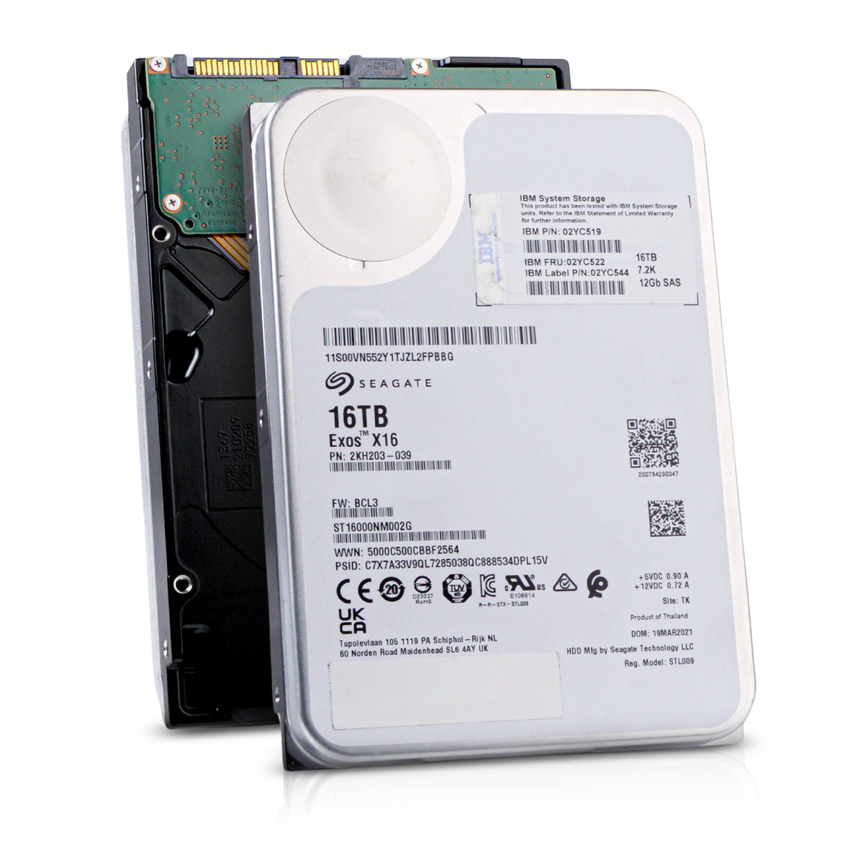 Seagate/IBM Exos X16 ST16000NM002G 16TB SAS 3.5