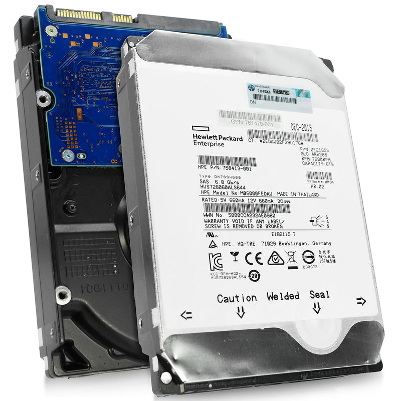 HP Gen8 HUS726060ALS644 0F21855 6TB 7.2K RPM SAS 6Gb/s 512n 3.5in Refurbished HDD
