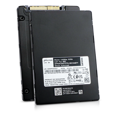 Lenovo / Micron 7450 MAX MTFDKCB3T8TFR 3.2TB NVMe PCIe Gen 4.0 U.3 2.5" SSD, Combine View