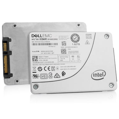 Dell/Intel S4610 SSDSC2KG019T8R 1.92TB 3 DWPD SATA 6Gb/s 3D TLC 2.5in Refurbished SSD, combine angled view
