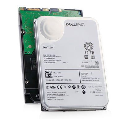 Dell/Seagate Exos X14 ST12000NM0128 12TB 7.2K RPM SATA 6Gb/s 512e 3.5in Refurbished HDD, combine