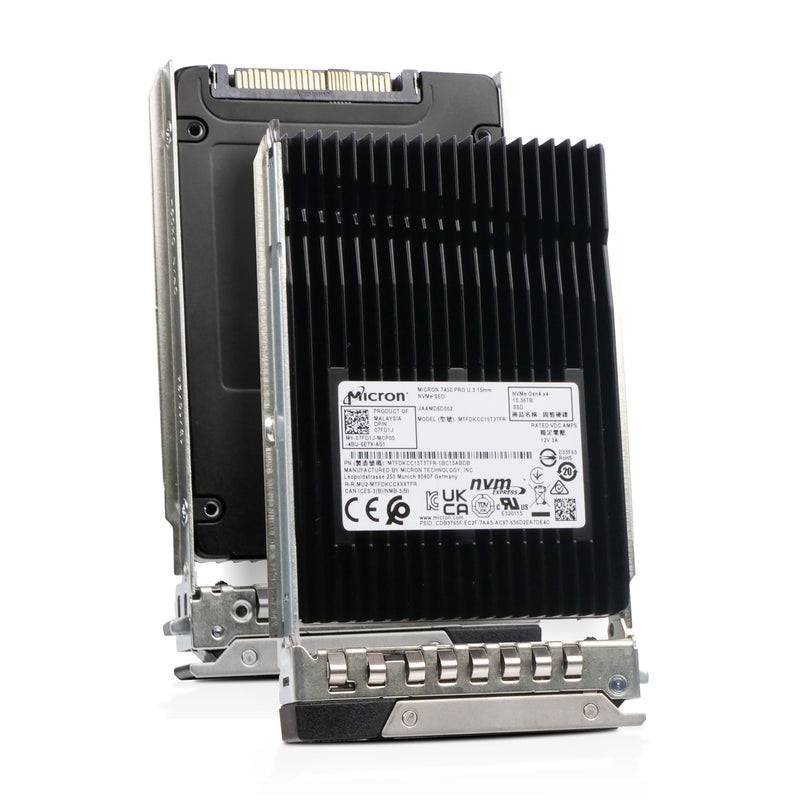 Dell G14 T8KK5 15.36TB 1 DWPD PCIe Gen 4.0 x4 8GB/s Read-Intensive 3D TLC U.3 NVMe 2.5in SSD