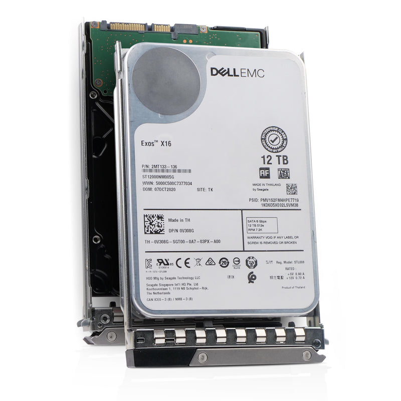 Dell G14 0V308G 12TB 7.2K RPM SATA 6Gb/s 512e 3.5in Refurbished HDD, Combine View