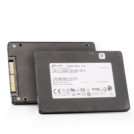 Micron 7300 PRO MTFDHBE960TDF 960GB 1 DWPD PCIe Gen 3.0 x4 4GB/s 3D TLC U.2 NVMe 2.5in Refurbished SSD