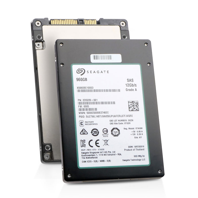 Seagate Nytro 3330 XS960SE10003 960GB 1 DWPD SAS 12Gb/s 2.5" Manufacturer Recertified SSD