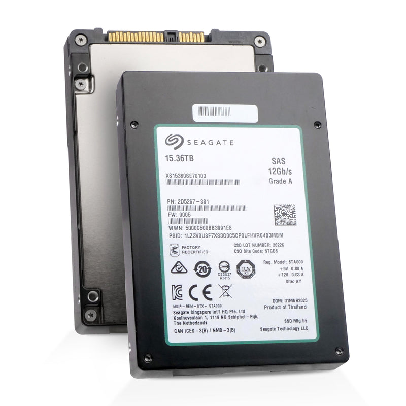 Seagate Nytro 3330 XS15360SE70103 15.36TB 1 DWPD SAS 12Gb/s 2.5" Manufacturer Recertified SSD