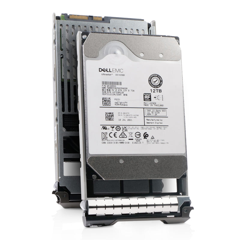 Dell G13 00JHTD 12TB 7.2K RPM SAS 12Gb/s 512e 256MB 3.5in Refurbished HDD