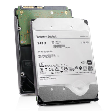 Western Digital Ultrastar DC HC530 WUH721414AL4204 0F31002 14TB 7.2K RPM SAS 12Gb/s 4kn 3.5in Refurbished HDD, combine