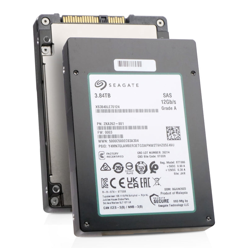 Seagate Nytro 2532 XS3840LE70124 3.84TB 3 DWPD SAS 12Gb/s 3D eTLC 2.5in Recertified SSD
