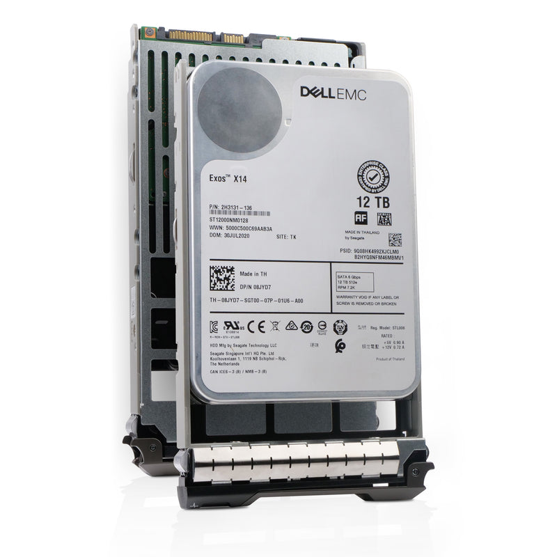 Dell G13 08JYD7 12TB 7.2K RPM SATA 6Gb/s 512e 3.5in Refurbished HDD