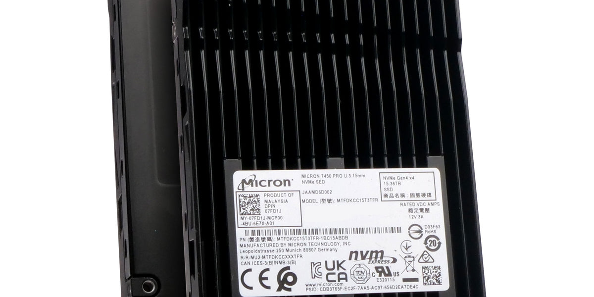 15360GB Micron 7450 PCI-E 4.0 x4 U.3 SSD 15mm MTFDKCC15T3TFR-1BC1ZABYY