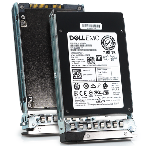 Dell G14 2PKRH XS7680SE70074 7.68TB SAS 12Gb/s 1DWPD Read Intensive 2.5in Recertified Solid State Drive