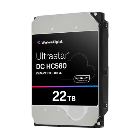Western Digital Ultrastar DC HC580 WUH722422ALE6L4 0F62785 22TB 7.2K RPM SATA 6Gb/s 512e SE 3.5in Hard Drive
