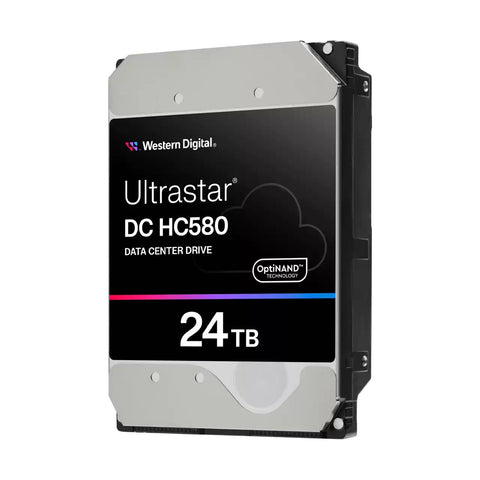 Western Digital Ultrastar DC HC580 WUH722424ALE6L4 0F62796 24TB 7.2K RPM SATA 6Gb/s 512e SE 3.5in Refurbished HDD