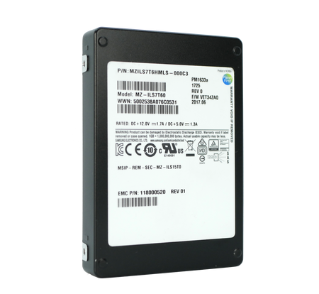 Samsung PM1633a MZILS7T6HMLS 7.68TB 1 DWPD SAS 12Gb/s 2.5in Refurbished SSD