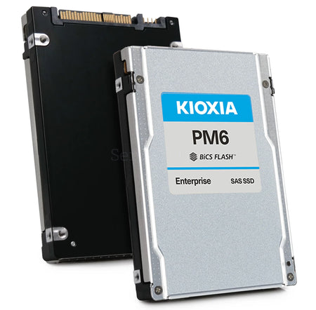 HP/Kioxia PM6-V KPM6XVUG6T40 6.4TB 3 DWPD SAS-4 24Gb/s 3D TLC 2.5in Refurbished SSD