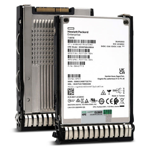 HP Generation 8 P21145-B21 WUSTVA176BSS200 7.68TB SAS 12Gb/s 1DWPD ISE 2.5in Recertified Solid State Drive