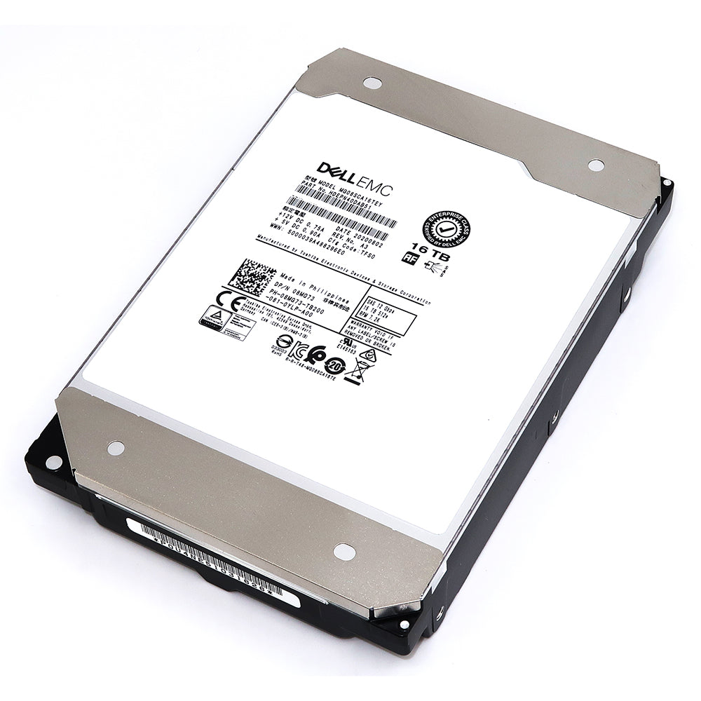 Toshiba / Dell MG08 MG08SCA16TEY HDEPN40DAB51 16TB 7.2K RPM SAS 12Gb/s 512e 3.5in Hard Drive