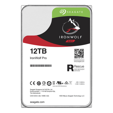 Seagate IronWolf Pro ST12000NE0008 12TB 7.2K RPM SATA 6GB/s 512e 3.5in Hard Drive