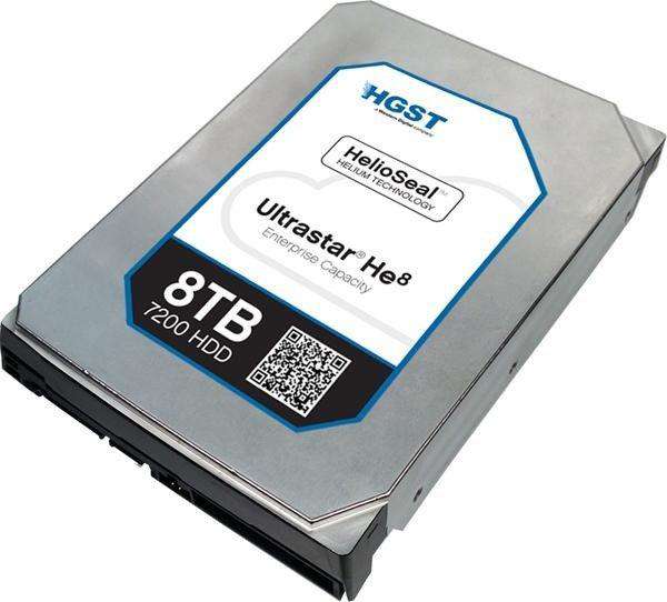 HGST Ultrastar He10 0F27505 HUH721008ALN600 8TB 7.2K RPM SATA 6Gb/s 4Kn 256MB Cache 3.5" ISE Power Disable Pin Manufacturer Recertified HDD