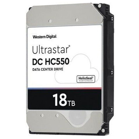 Western Digital Ultrastar HC550 WUH721818ALN604 0F38414 18TB 7.2K RPM SATA 6Gb/s 4Kn Power Disable 3.5in Recertified Hard Drive
