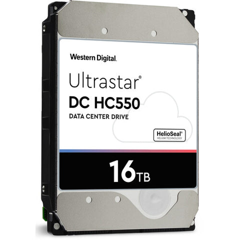 Western Digital Ultrastar DC HC550 WUH721816ALE6L0 0F38460 16TB 7.2K RPM SATA 6Gb/s 512e ISE 3.5in Hard Drive