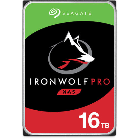 Seagate IronWolf Pro ST16000NT001 16TB 7.2K RPM SATA 6Gb/s 512e NAS 3.5in Recertified Hard Drive