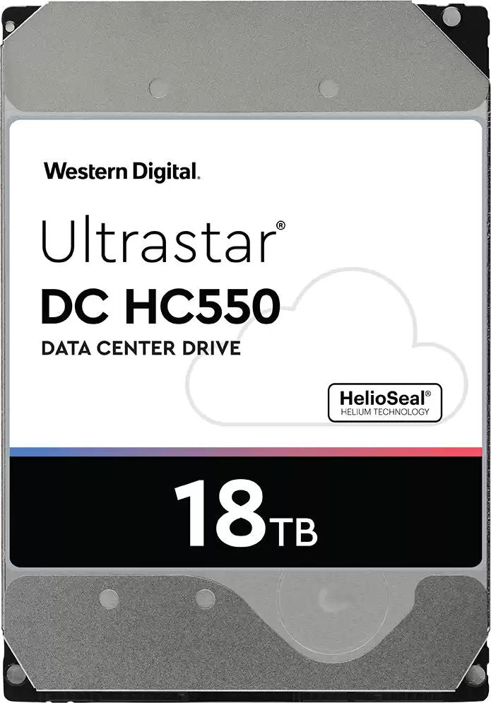Products Western Digital Ultrastar DC HC550 WUH721818ALE6L4 0F38459 18TB 7.2K RPM SATA 6Gb/s 512e 512MB 3.5" SE HDD