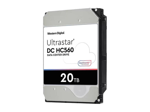 Western Digital Ultrastar DC HC560 WUH722020BL5201 0F38651 20TB 7.2K RPM SAS 12Gb/s 512e TCG-Enterprise 3.5in Refurbished HDD