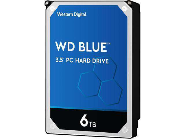 Western Digital Blue WD60EZRZ 6TB 5.4K RPM SATA 6Gb/s 64MB 3.5" PC Manufacturer Recertified HDD