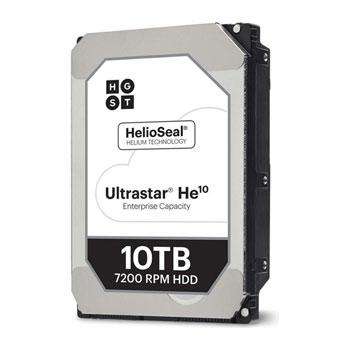 HGST Ultrastar He10 0F27604 HUH721010ALE600 10TB 7.2K RPM SATA 6Gb/s 512e 256MB Cache 3.5" ISE Hard Drive