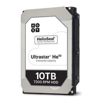 HGST Ultrastar He10 0F27604 HUH721010ALE600 10TB 7.2K RPM SATA 6Gb/s 512e 256MB Cache 3.5" ISE HDD