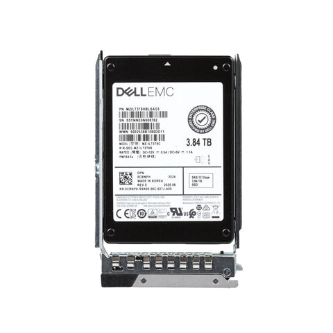 Dell G13 CRNPH MZILT3T8HBLSAD3 3.84TB SAS 12Gb/s 1DWPD Read Intensive 2.5in Solid State Drive