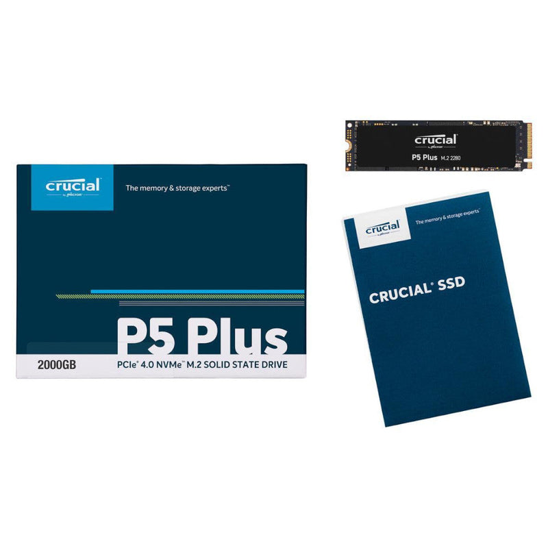 Crucial P5 Plus 2TB PCIe Gen 4.0 x4 NVMe M.2 2280 Solid State Drive - CT2000P5PSSD8