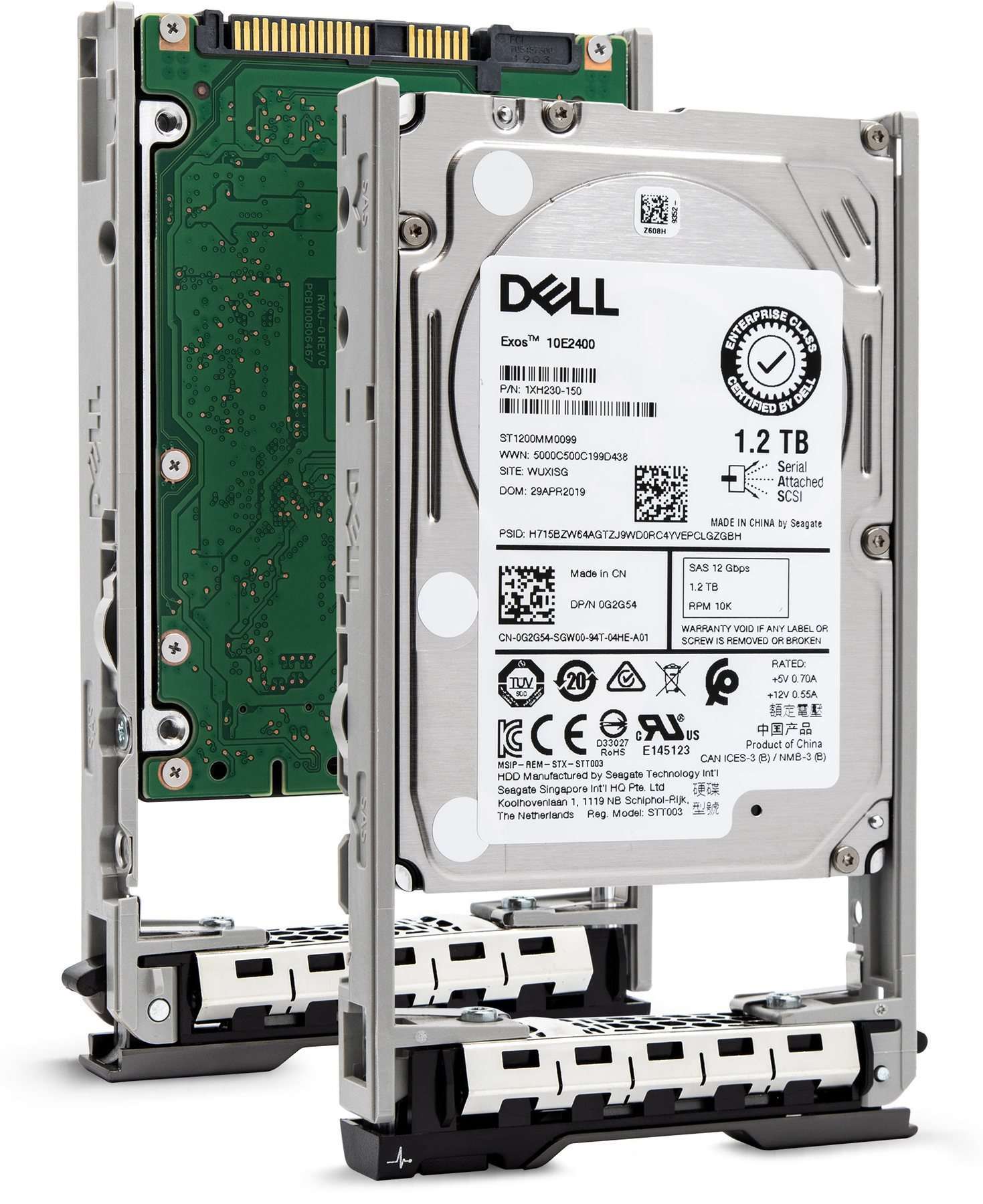 Dell G13 WXPCX 1.2TB 10K RPM SAS 12Gb/s 512n 2.5" HDD